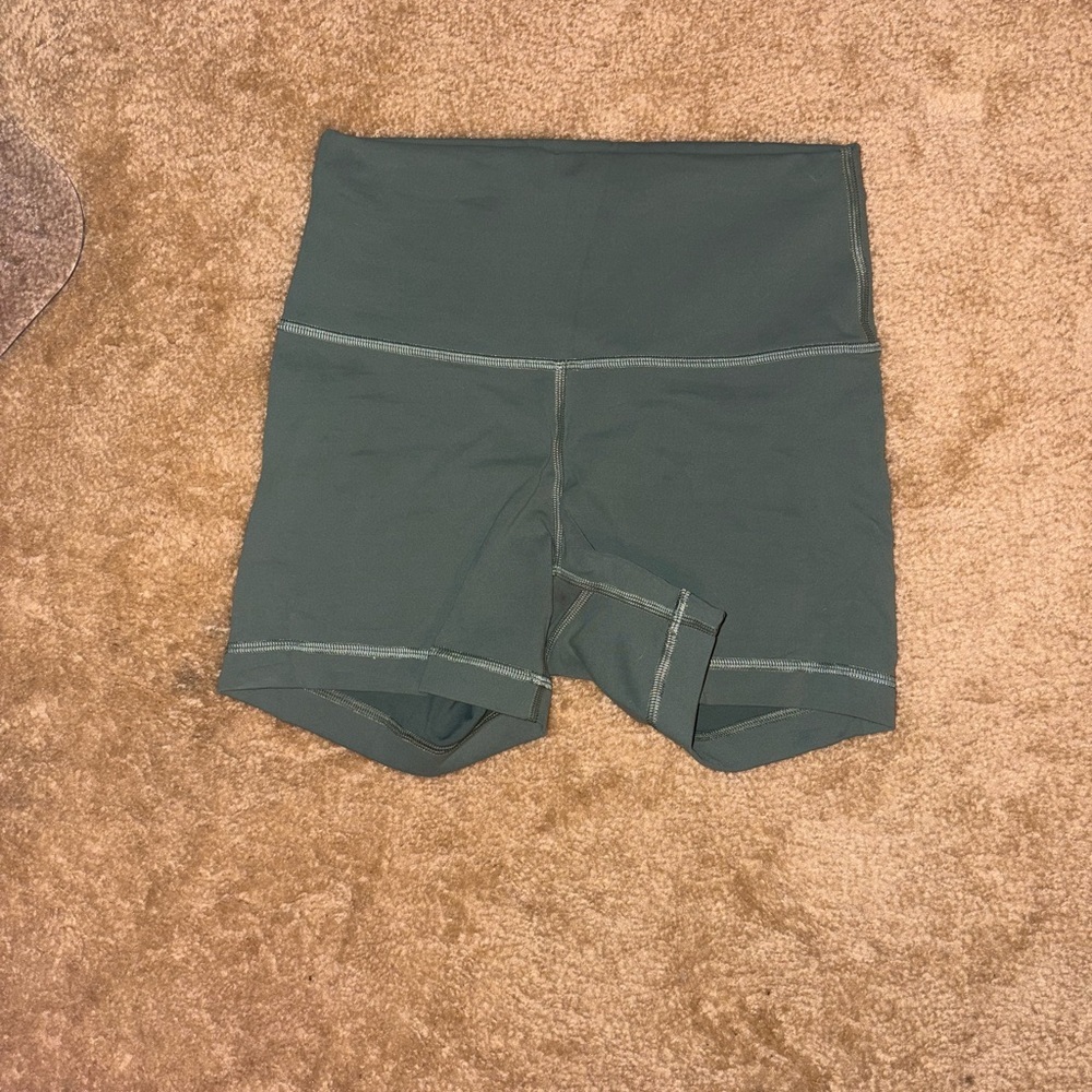lululemon athletica Deep Green Bike Shorts